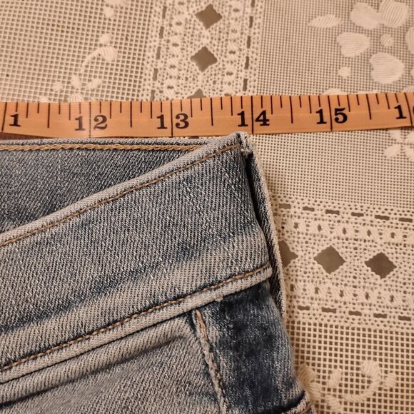 Mother Denim Insider Crop Fray Light Kitty Racer Size 26 - Picture 13 of 15